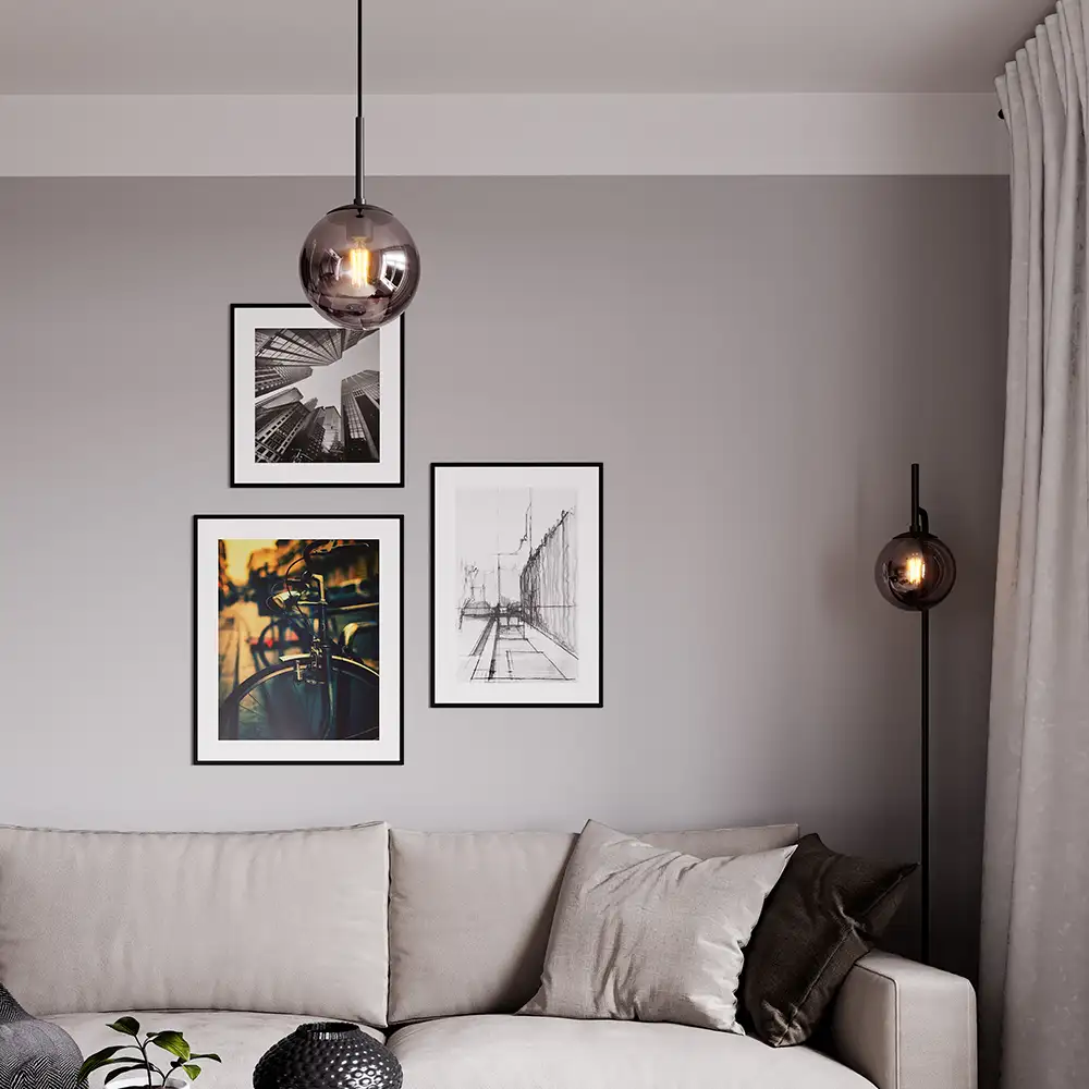 Boyle Ceiling Light Ø18cm Smoke grey