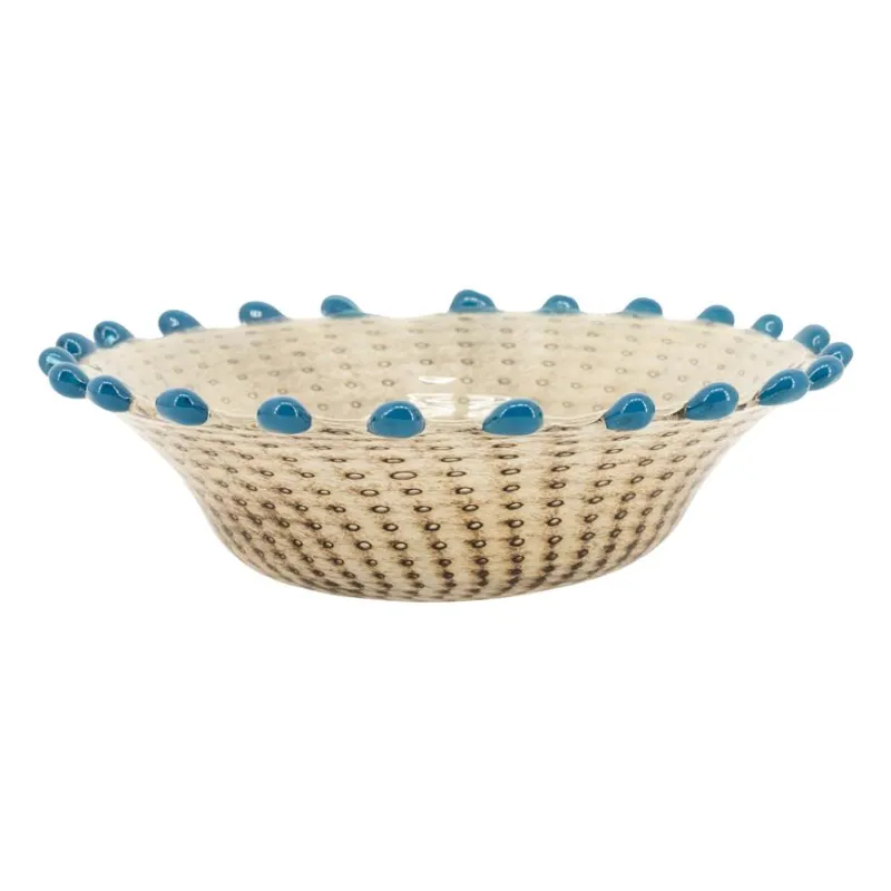 Dapple bowl 29x11,5 cm glass multicolour