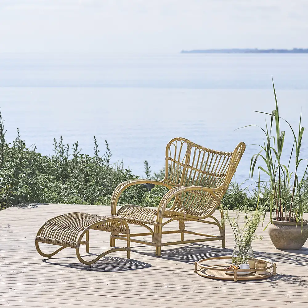 Teddy armchair outdoor rattan natural
