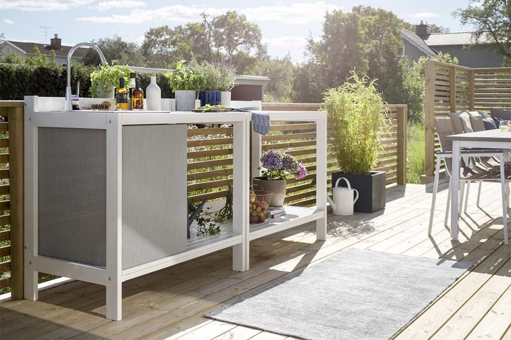 Läckö Outdoor Kitchen White 