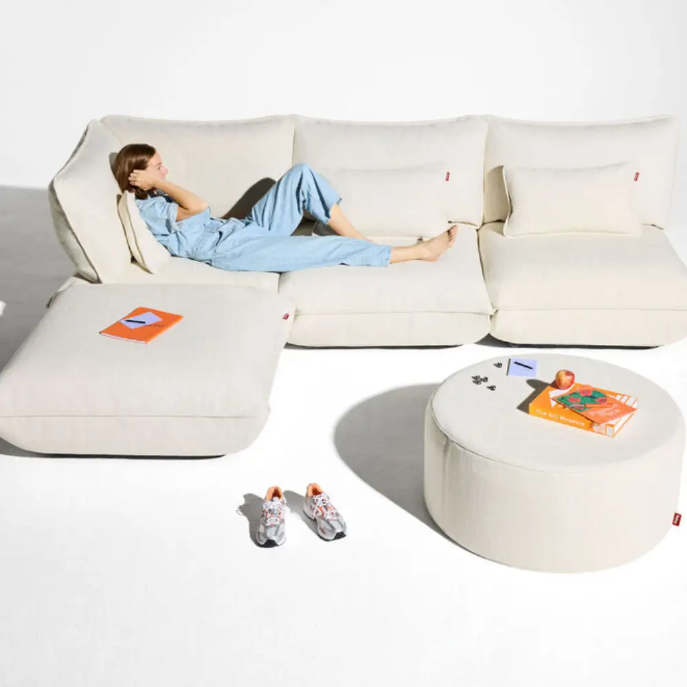 sumo armrest boucle recycled creme