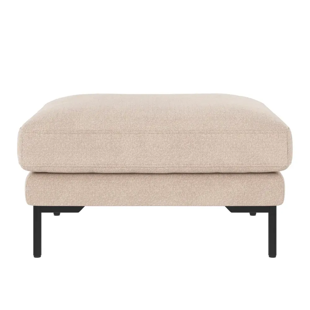 Corwin Footstool fabric Rita light beige
