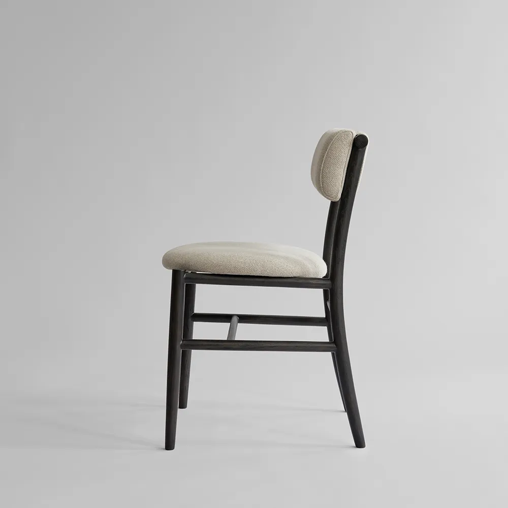 Nama Dining Chair - Coffee Black, Linen
