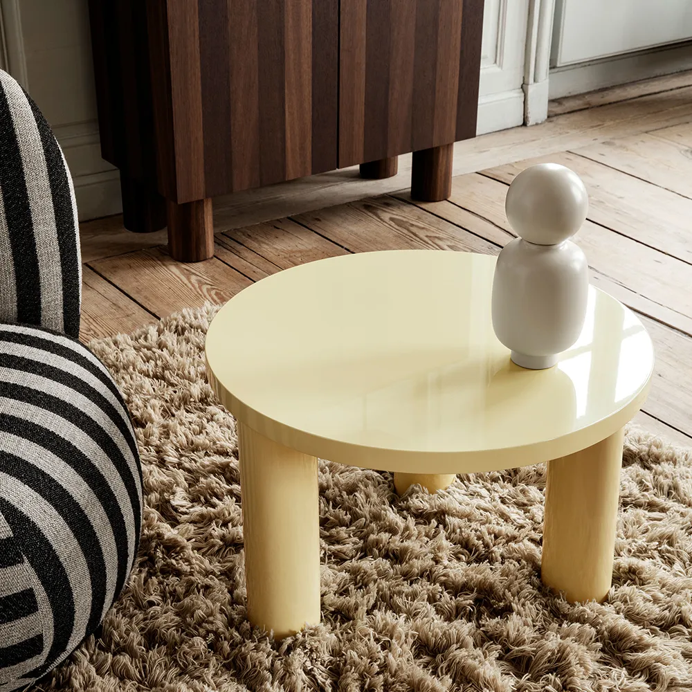 Post Coffee table Ø65 cm - Lemonade