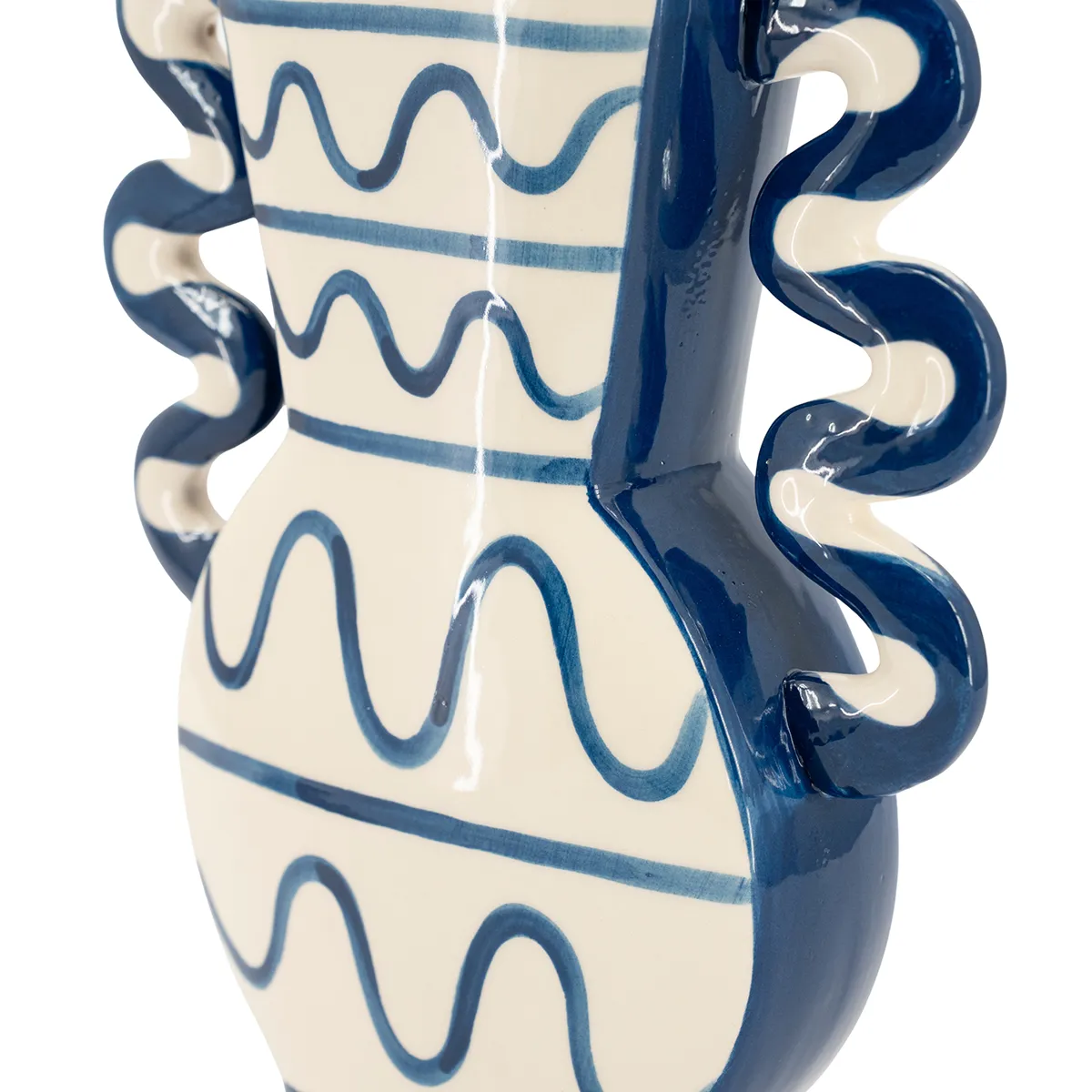 Decorative Vase Blu 2 H32 cm