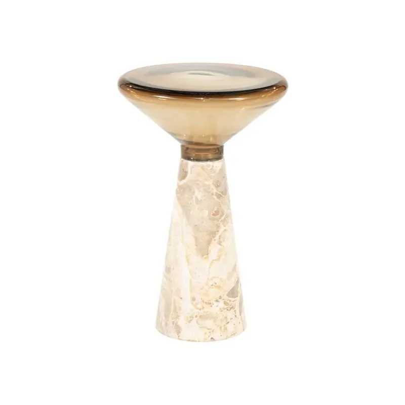 Sereno side table 34x34x55 cm beige