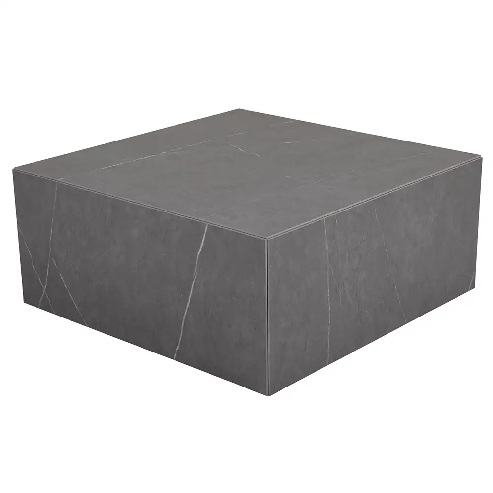 Zten coffee table 80x80 in grey marble look