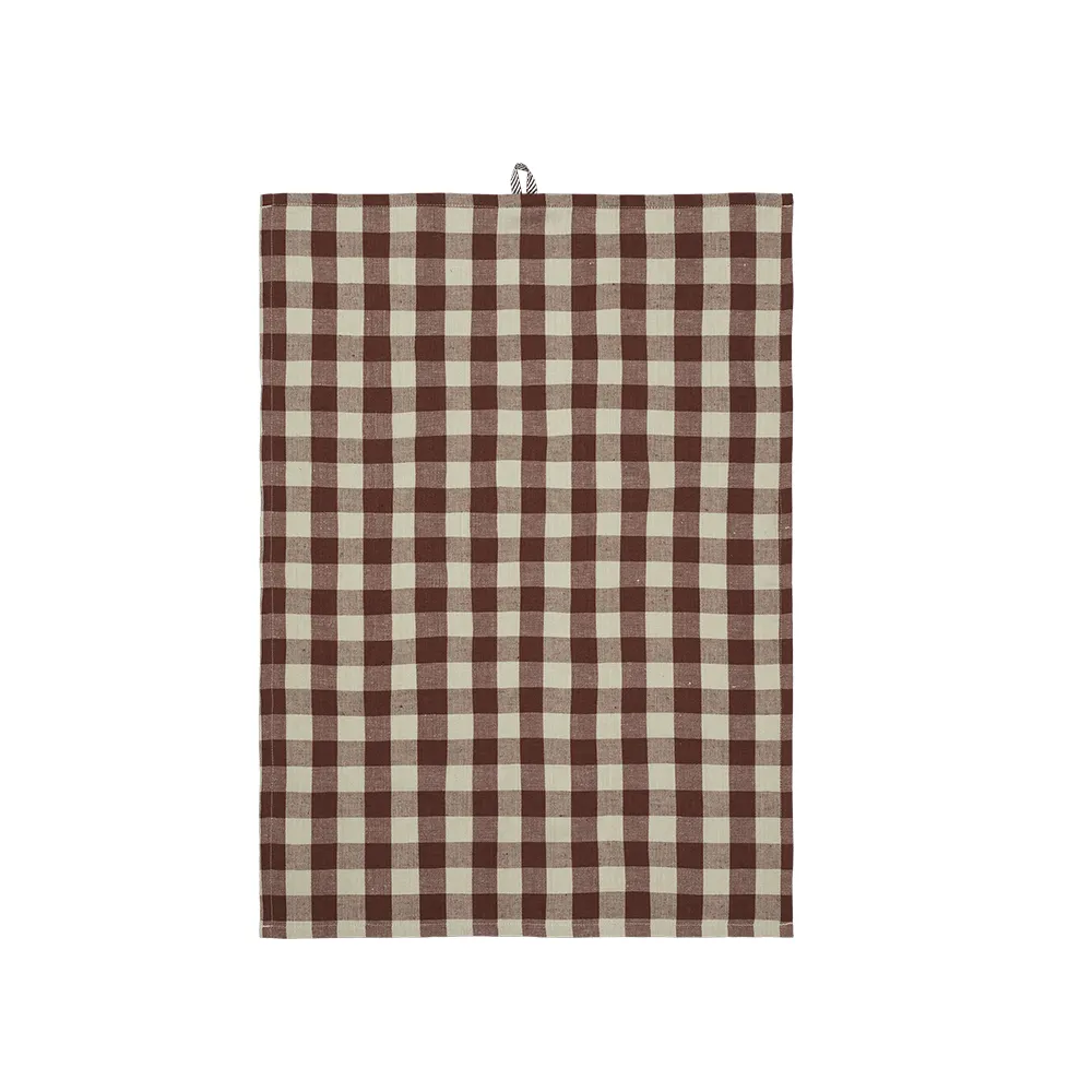 Kitchen towel Hale  Cinnamon/Grey Green