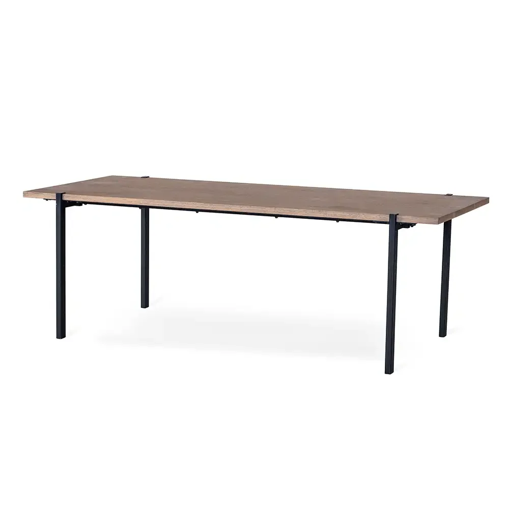 Aki Dining table 220x95 cm grey stained oak