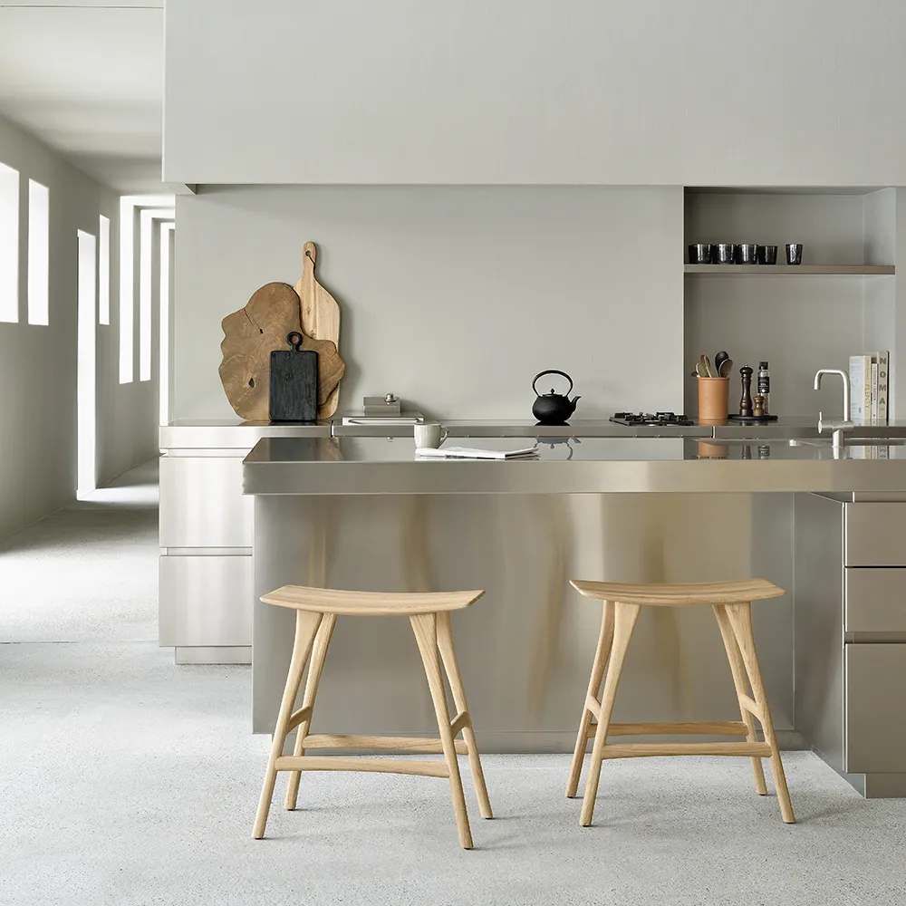 Osso Bar stool Low Oak