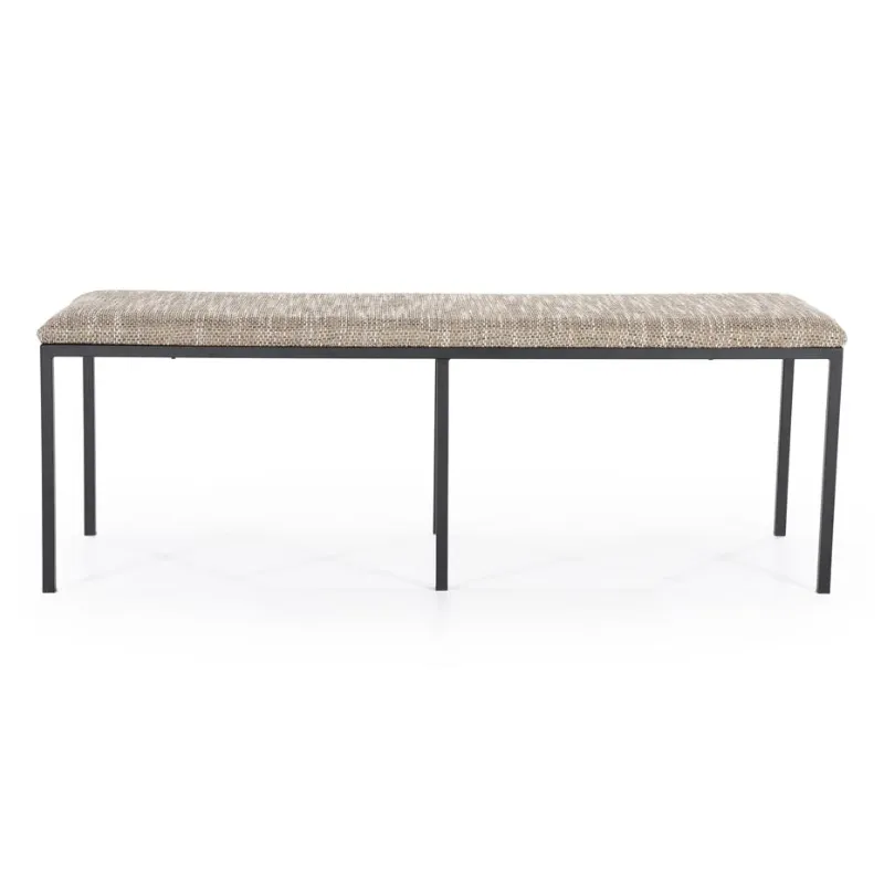 Lass bench 135x45x47 cm polyester brown