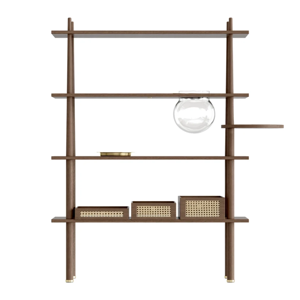  Stories Bookcase Dark Oak