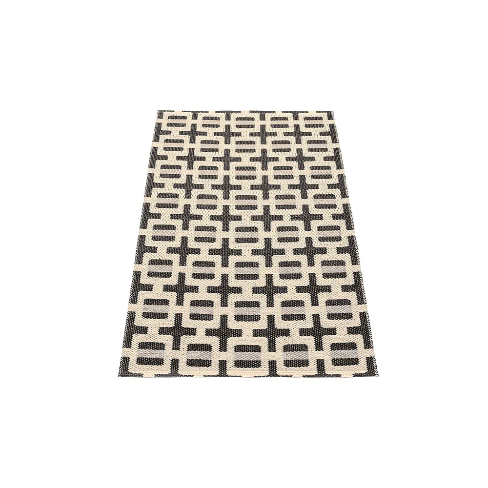 Tom rug Black/Cream/Warm Grey 70 x 120 cm
