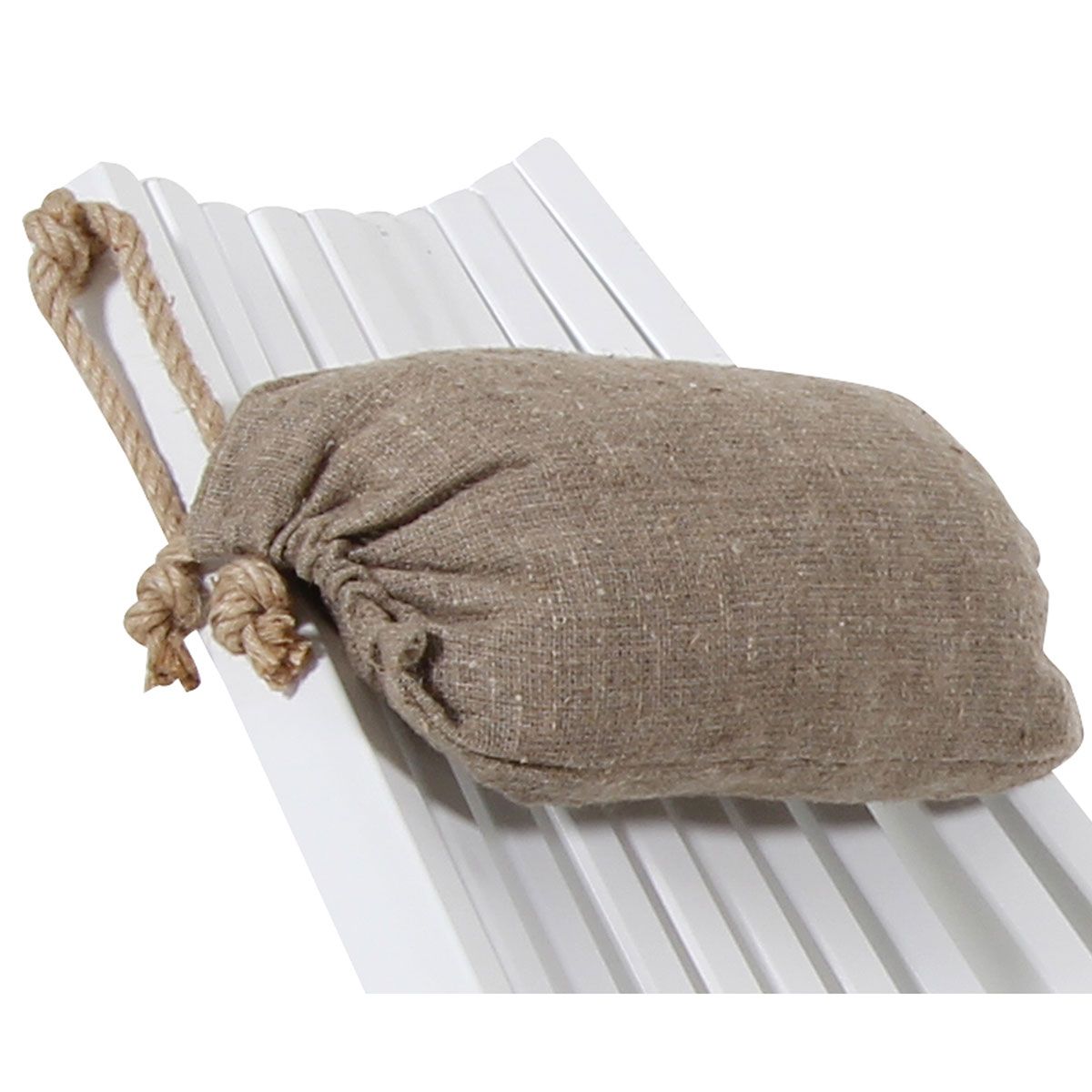 Ribbon neck pillow natural