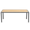 Gordon coffee table 65x140 cm Antracit / Teak