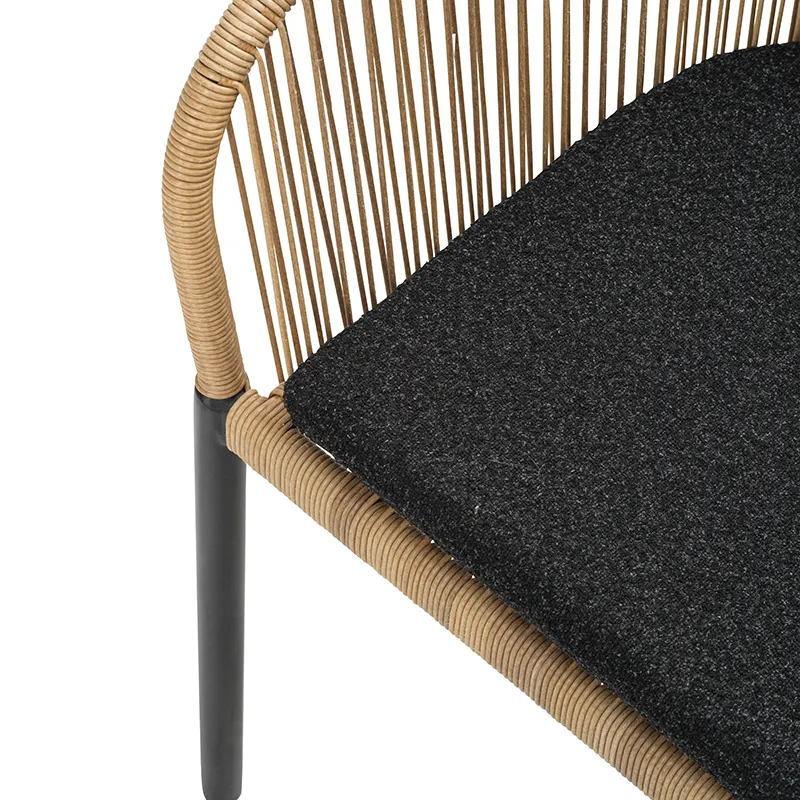 Delta chair    Black / Natural Wicker/ Teddy Black