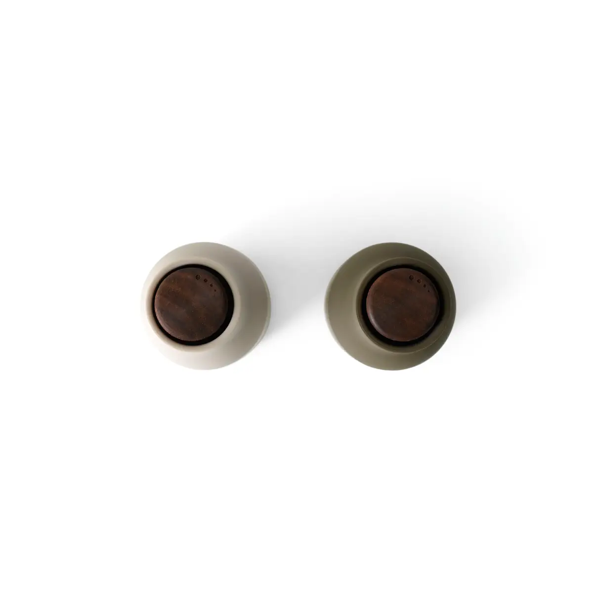 Bottle Grinder 2-Pack Large - Hunting Green, Beige / Walnut