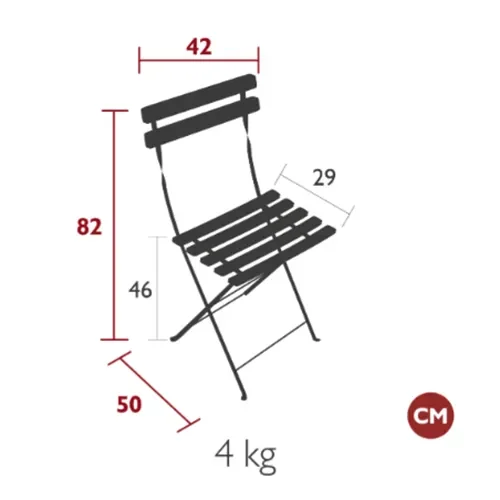 Bistro chair natural Deep blue