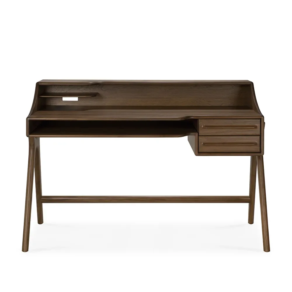 Desk in Teak Flow Wild Brown