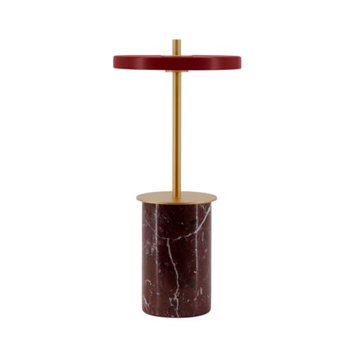 Asteria Move Mini Portable Lamp Red Marble