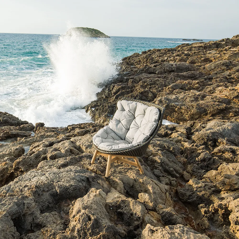 Mbrace wing chair teak AY5 teak 0205 pepper 0115