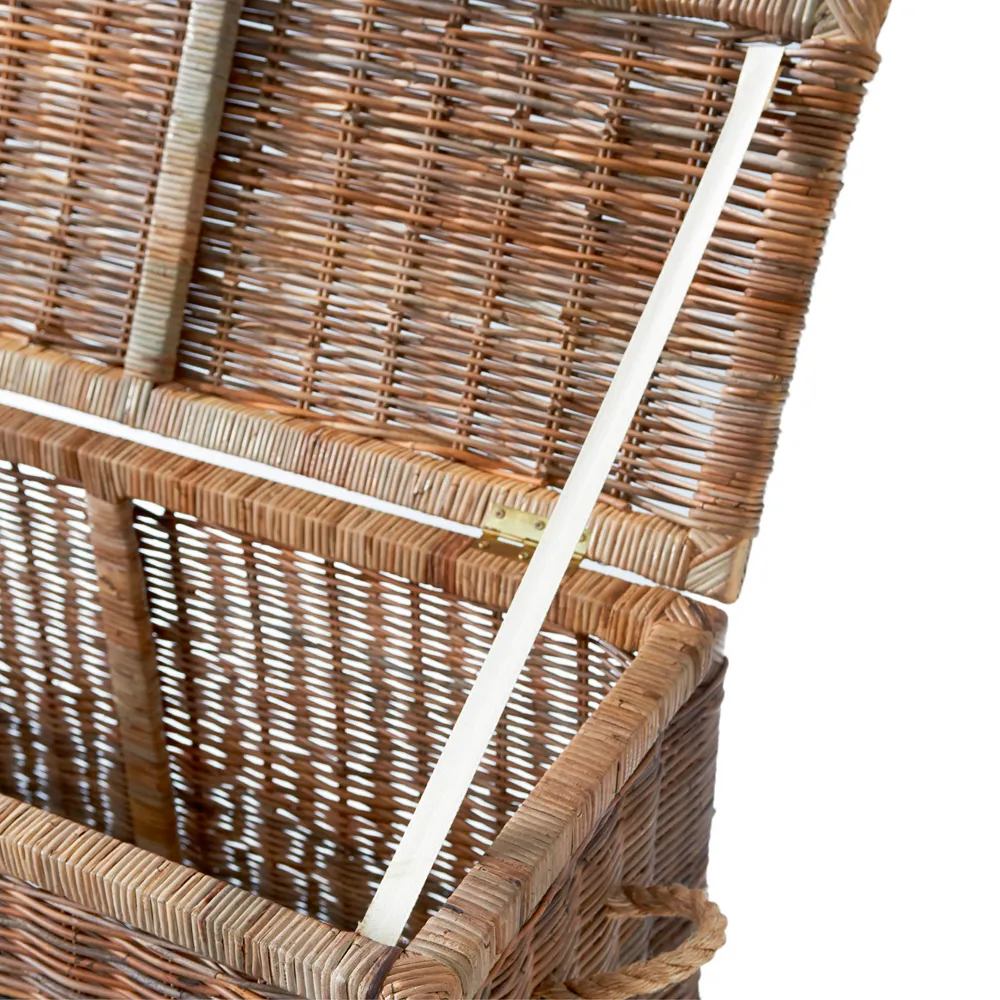  Rustic rattan chest 60x30 cm