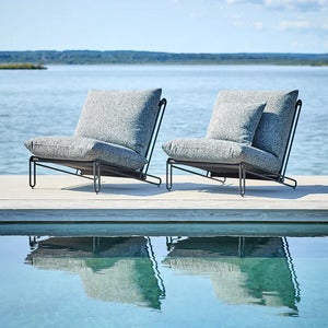 Blixt armchair Black / Teddy ant