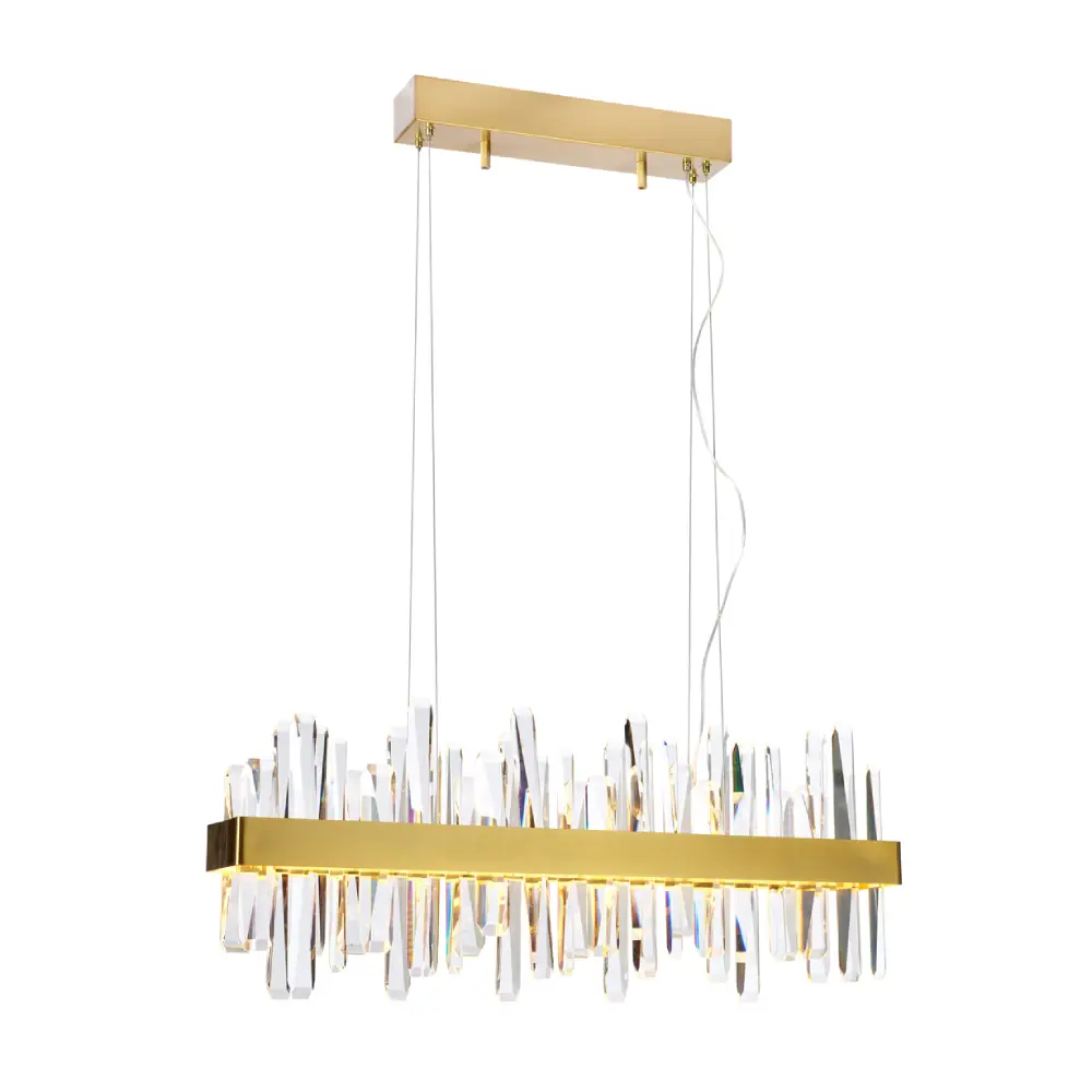Triumph bar Ceiling lamp L80cm brass/clear