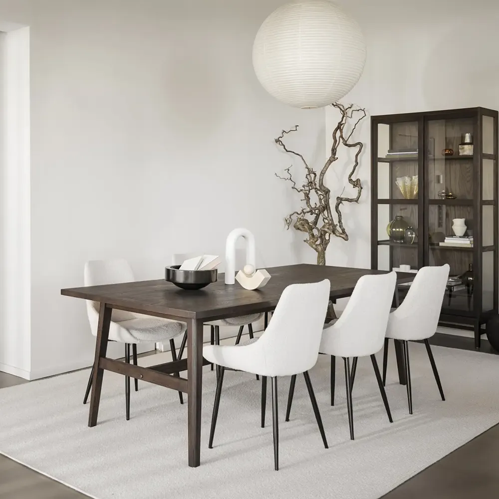 Hazelton display cabinet brown oiled oak