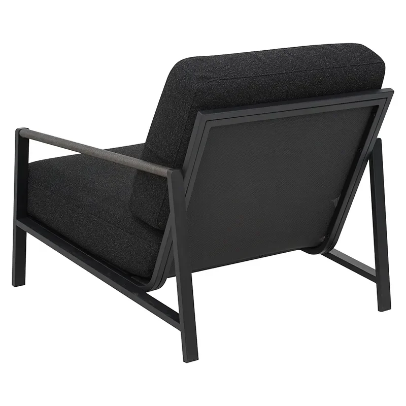 Lyra armchair Black / Teddy black