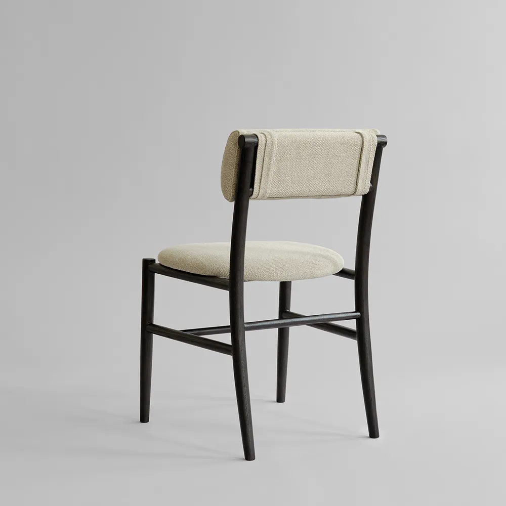 Nama Dining Chair - Coffee Black, Linen