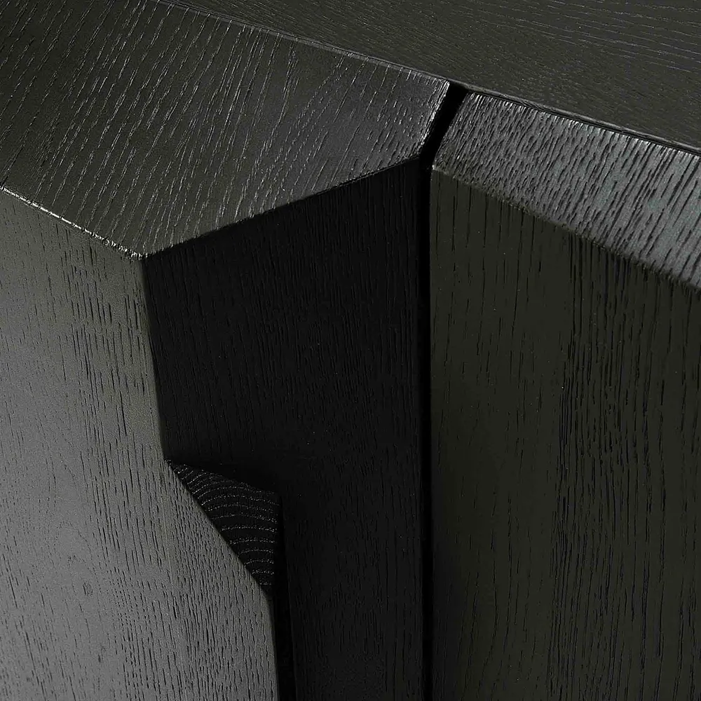 Stairs Sideboard 46x150 cm Black oak