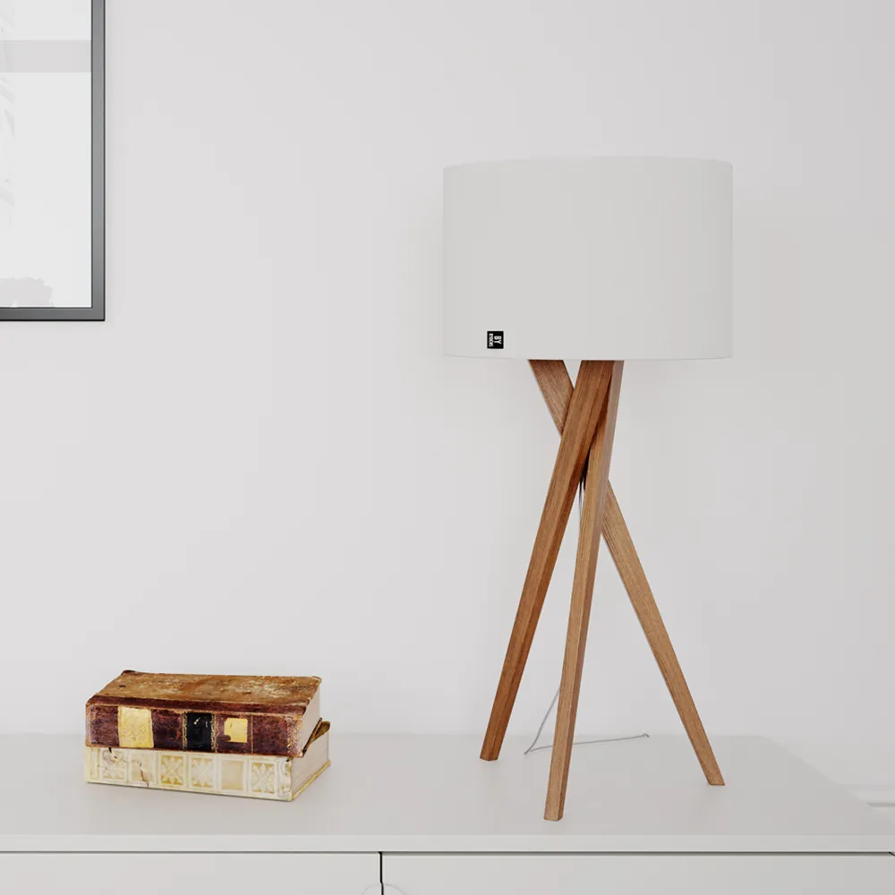 Vega table lamp oak/white