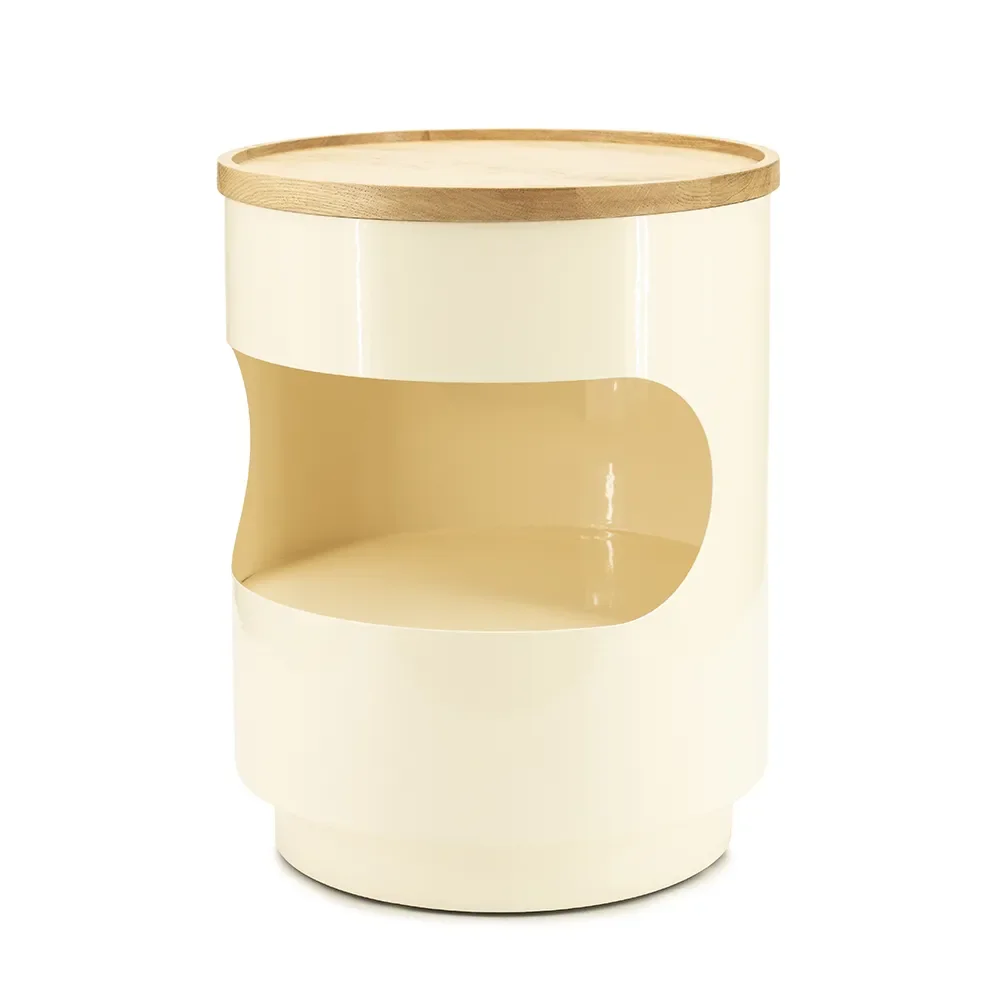 Tondo side table 37 cm beige