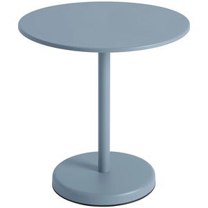 Linear Steel Café Table Ø70 cm Pale Blue 