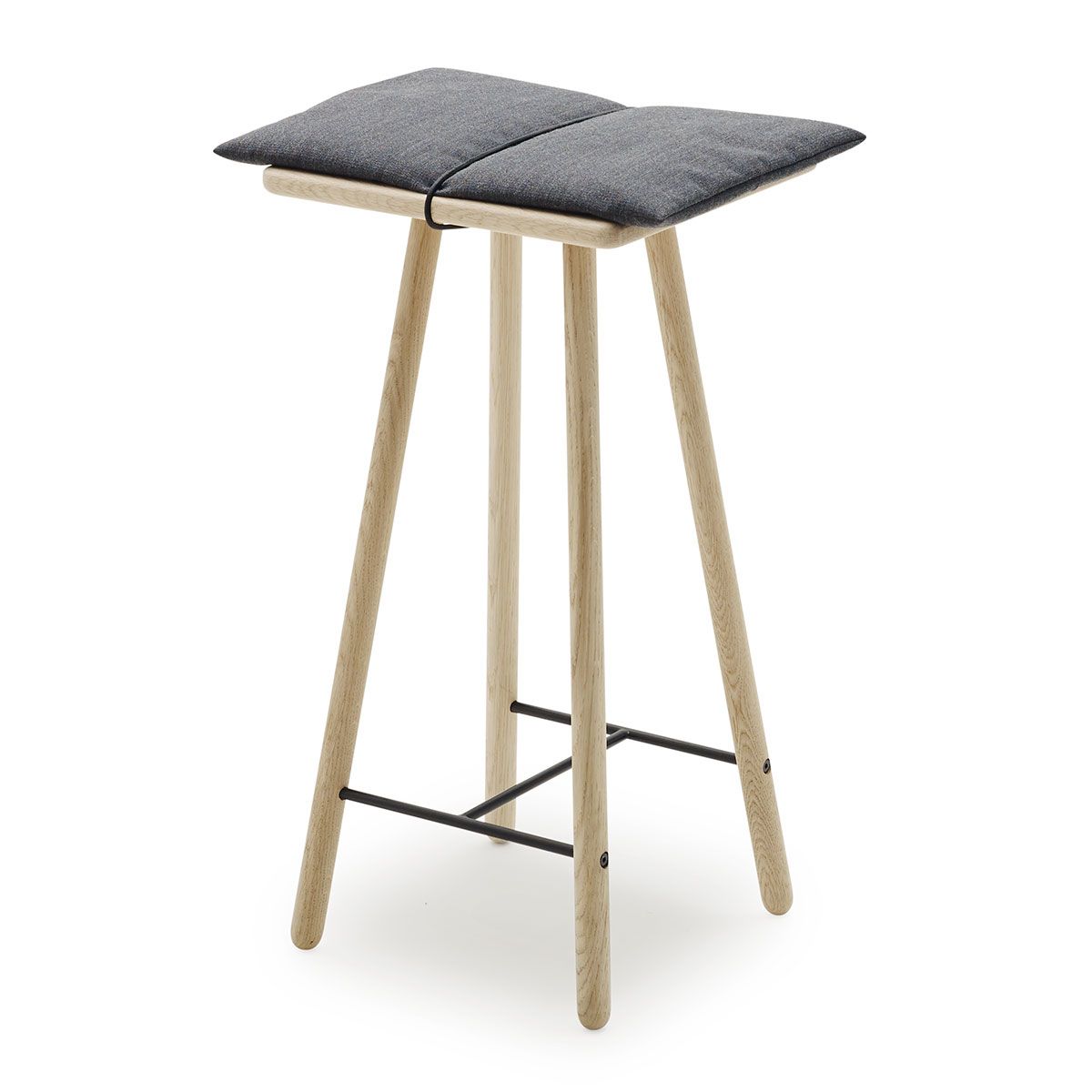 Georg Barstool Low Black Oak