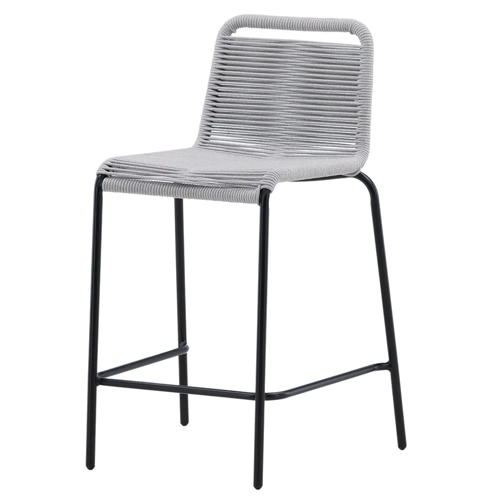 Lindos Barstool light grey 2-pack