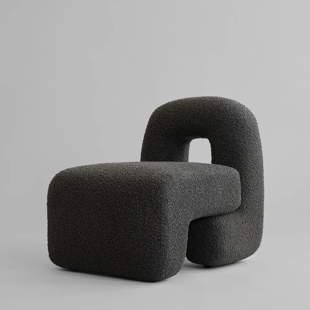 Daiku Lounge Armchair - Deep Taupe