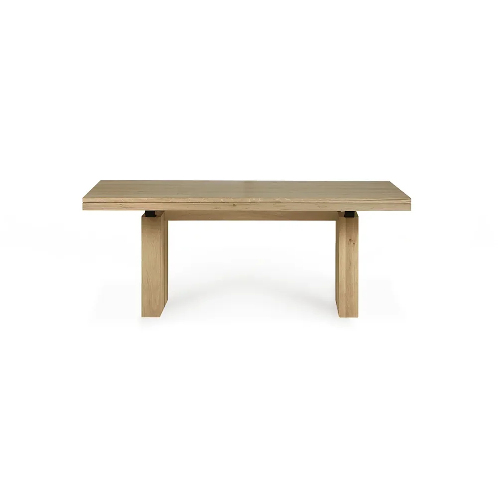 Double Dining table 100x200-300 cm Oak
