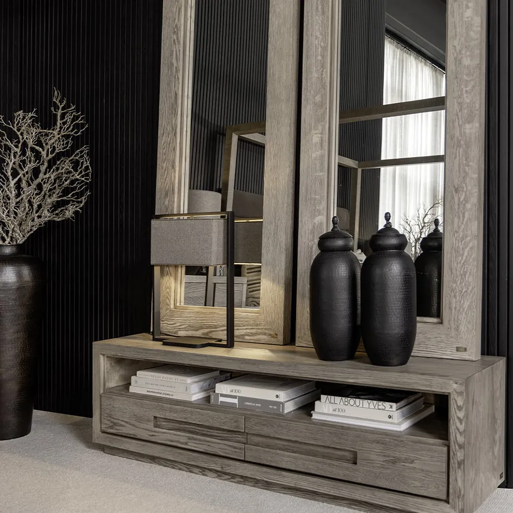 Hunter Media Bench Antique Grey