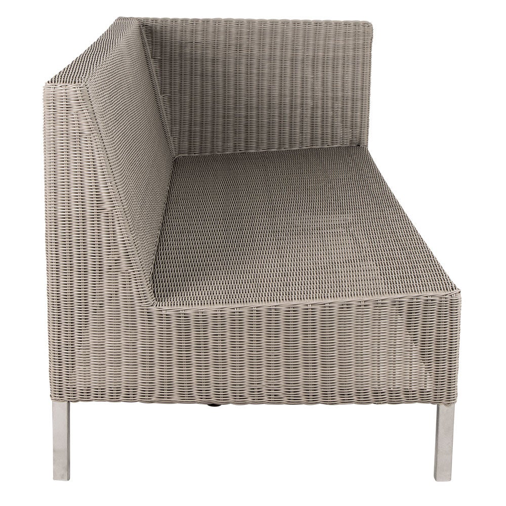 Connect 2-Seater Left Module High Artificial Rattan Taupe
