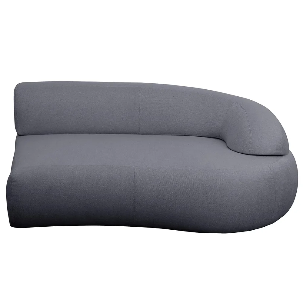 Mellow sofa module left w/long back Grey