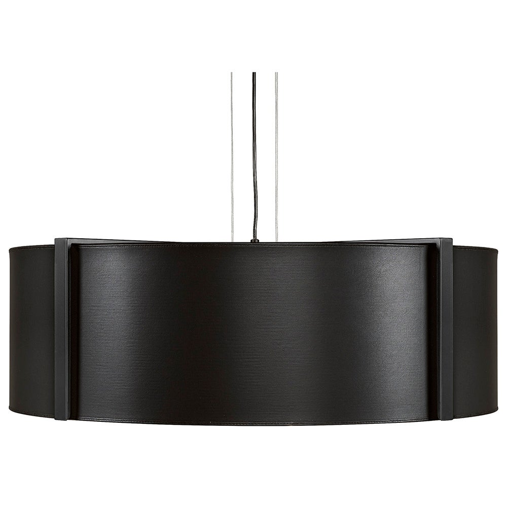 CALGARY pendant light-Leather Ebony