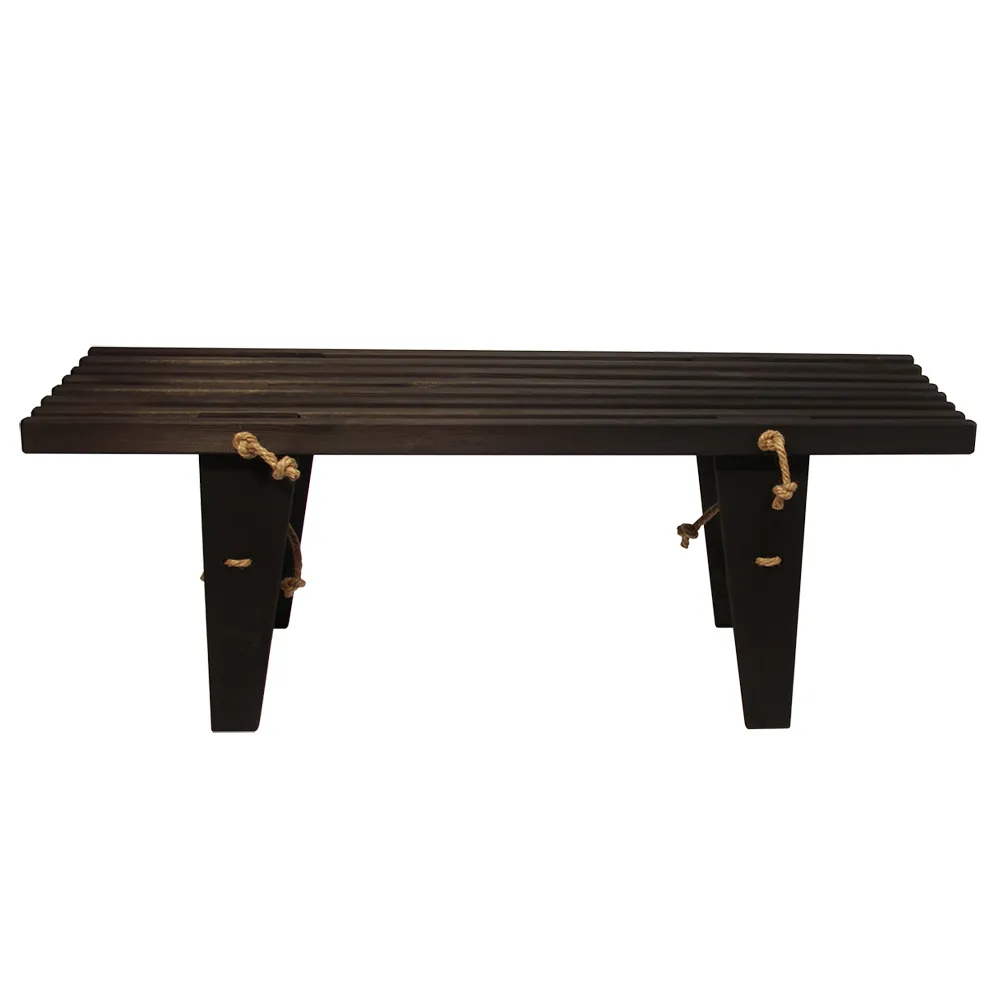 EcoBench 120 cm Pine Black Oiled