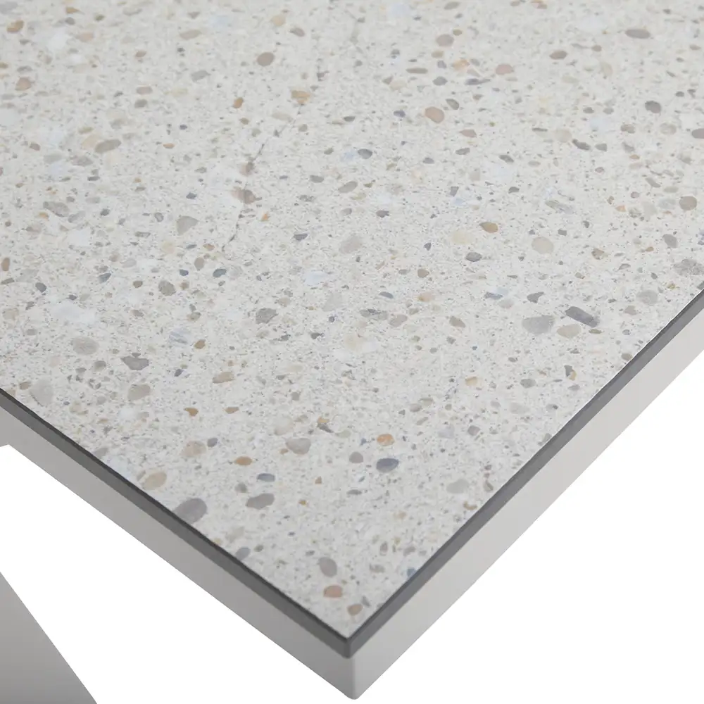 Hillmond Dining table HPL 238/297x100 khaki/beige