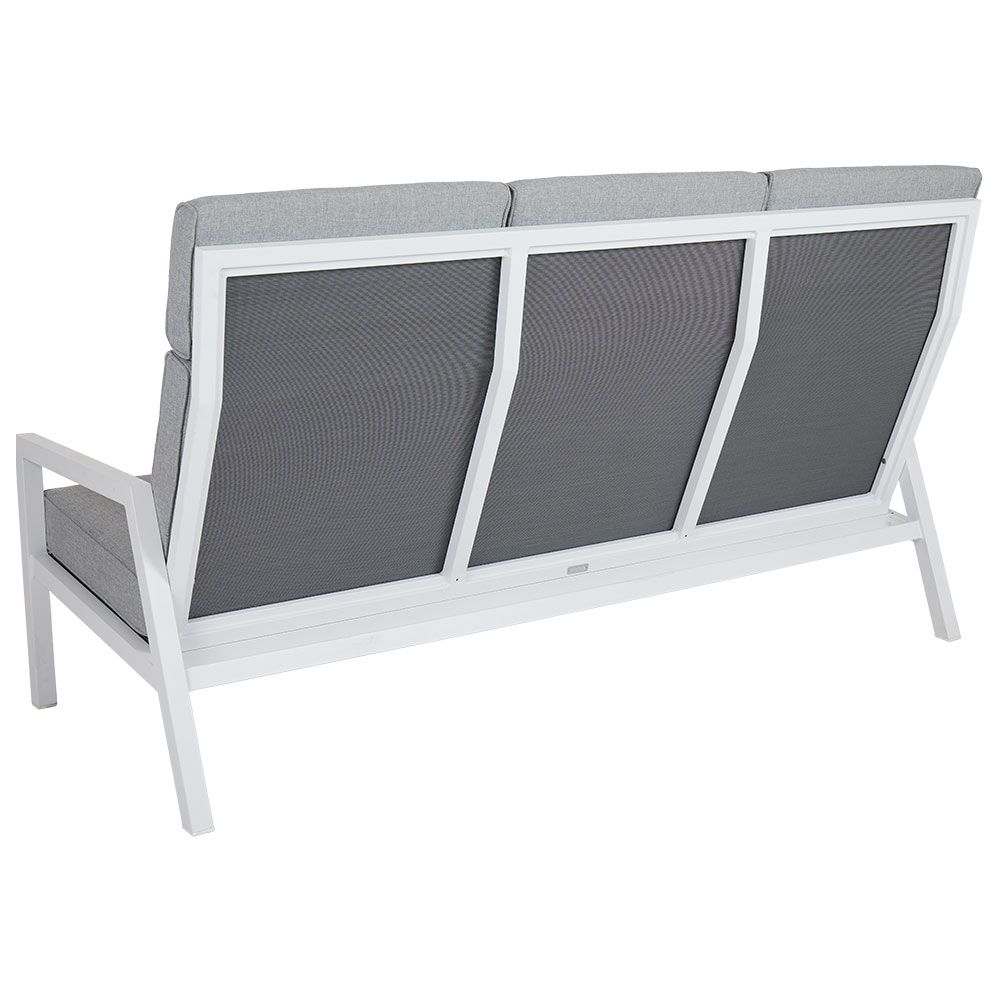 Belfort 3-seater sofa high white