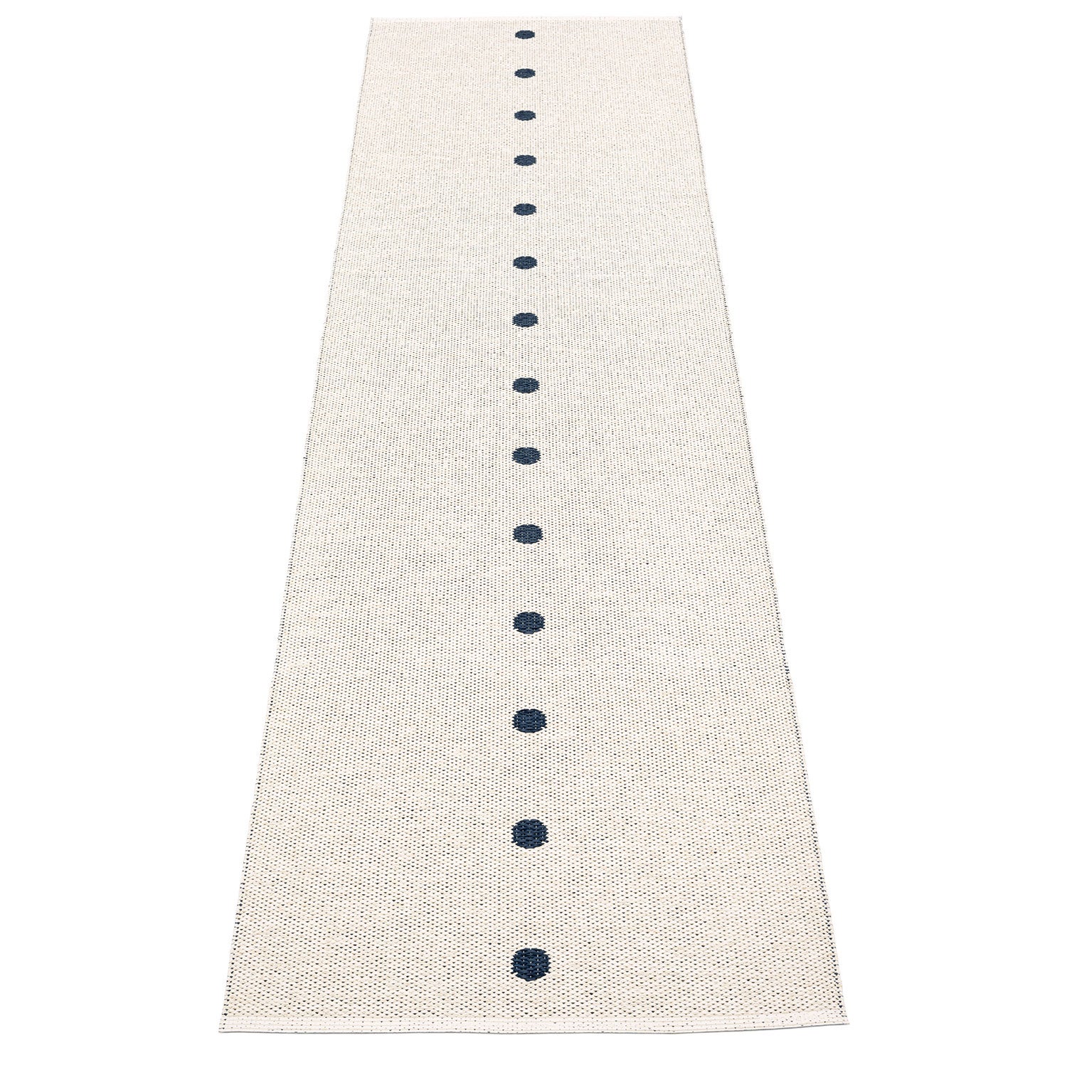 Peg Carpet 70x280 cm dark blue / vanilla