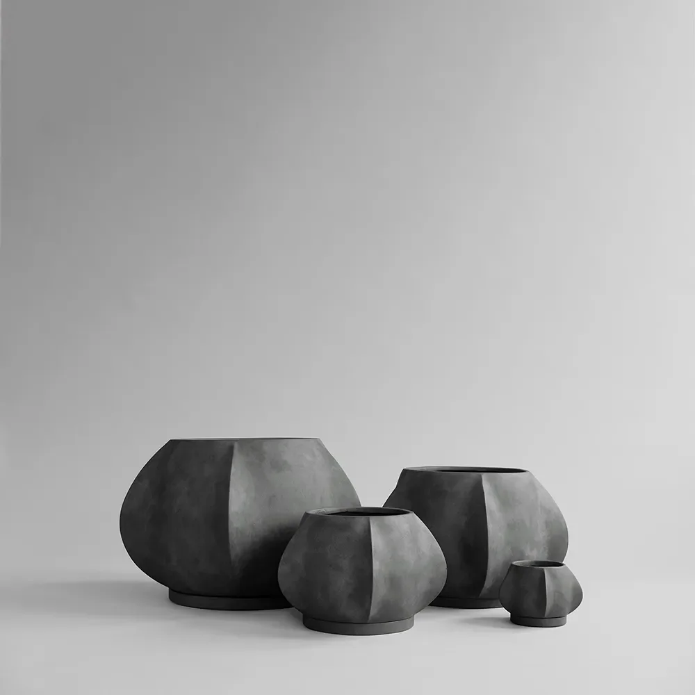Arket pot Big - Dark Grey