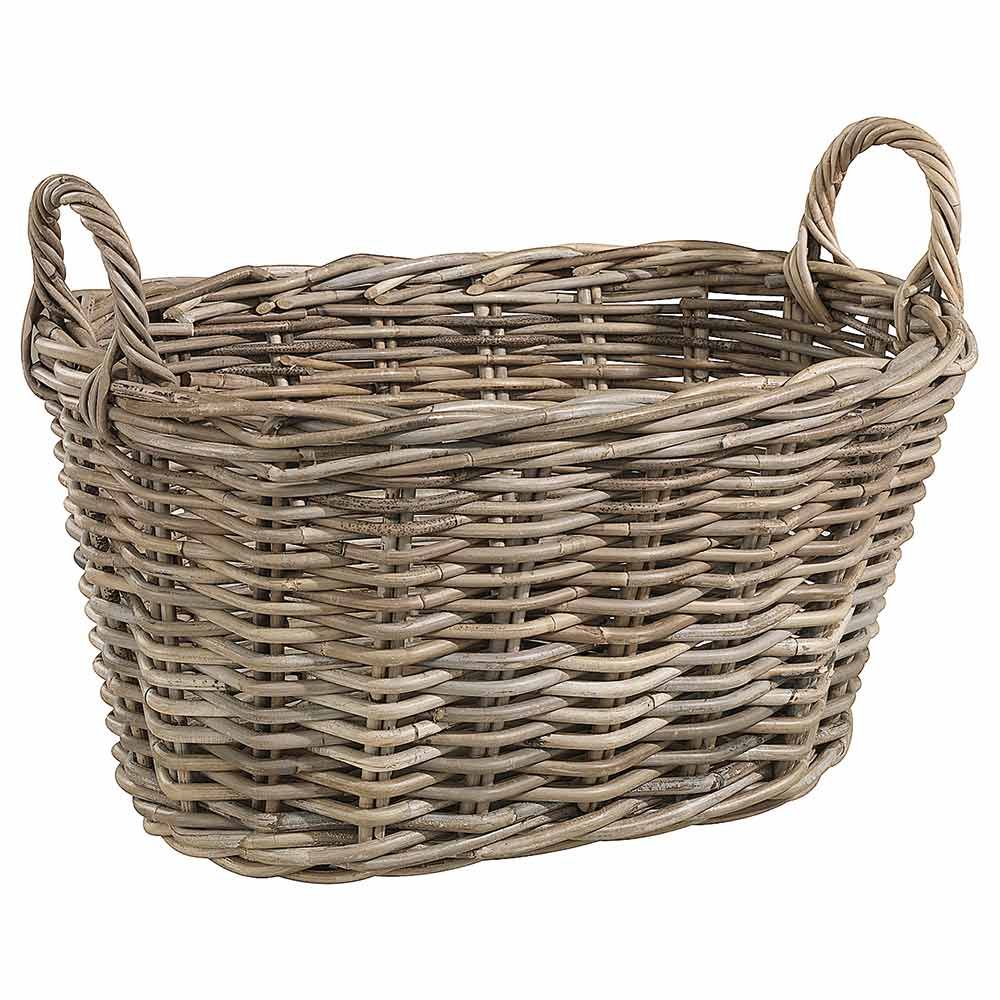Laundry basket in rattan