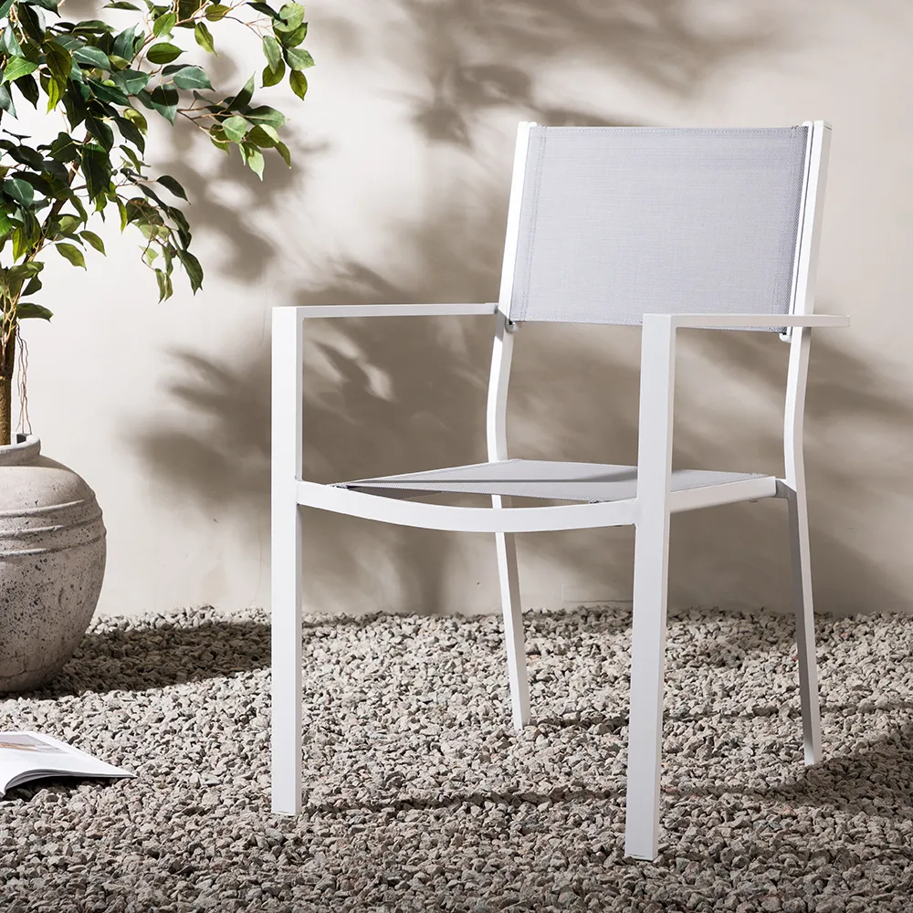 Copacabana Dining Chair White/Grey 2-pack